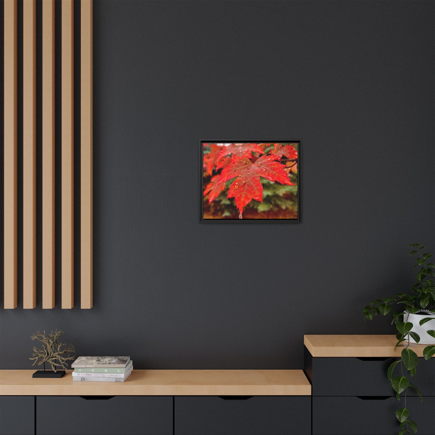 Vibrant Nature Wall Art, Autumn Decor, Framed Canvas Print, Home Decor, Gift for Nature Lovers, Fall Decoration, Thanksgiving