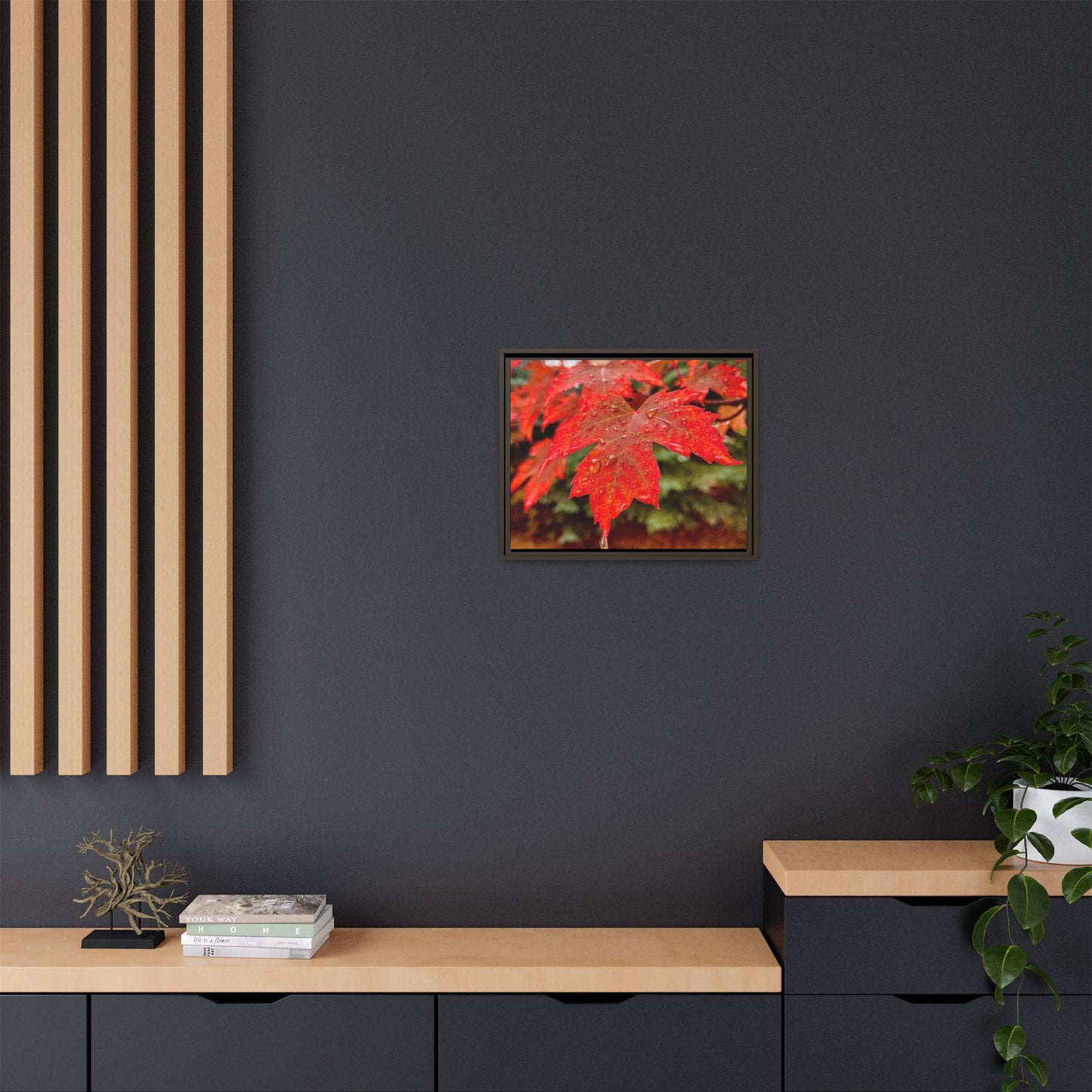 Vibrant Nature Wall Art, Autumn Decor, Framed Canvas Print, Home Decor, Gift for Nature Lovers, Fall Decoration, Thanksgiving