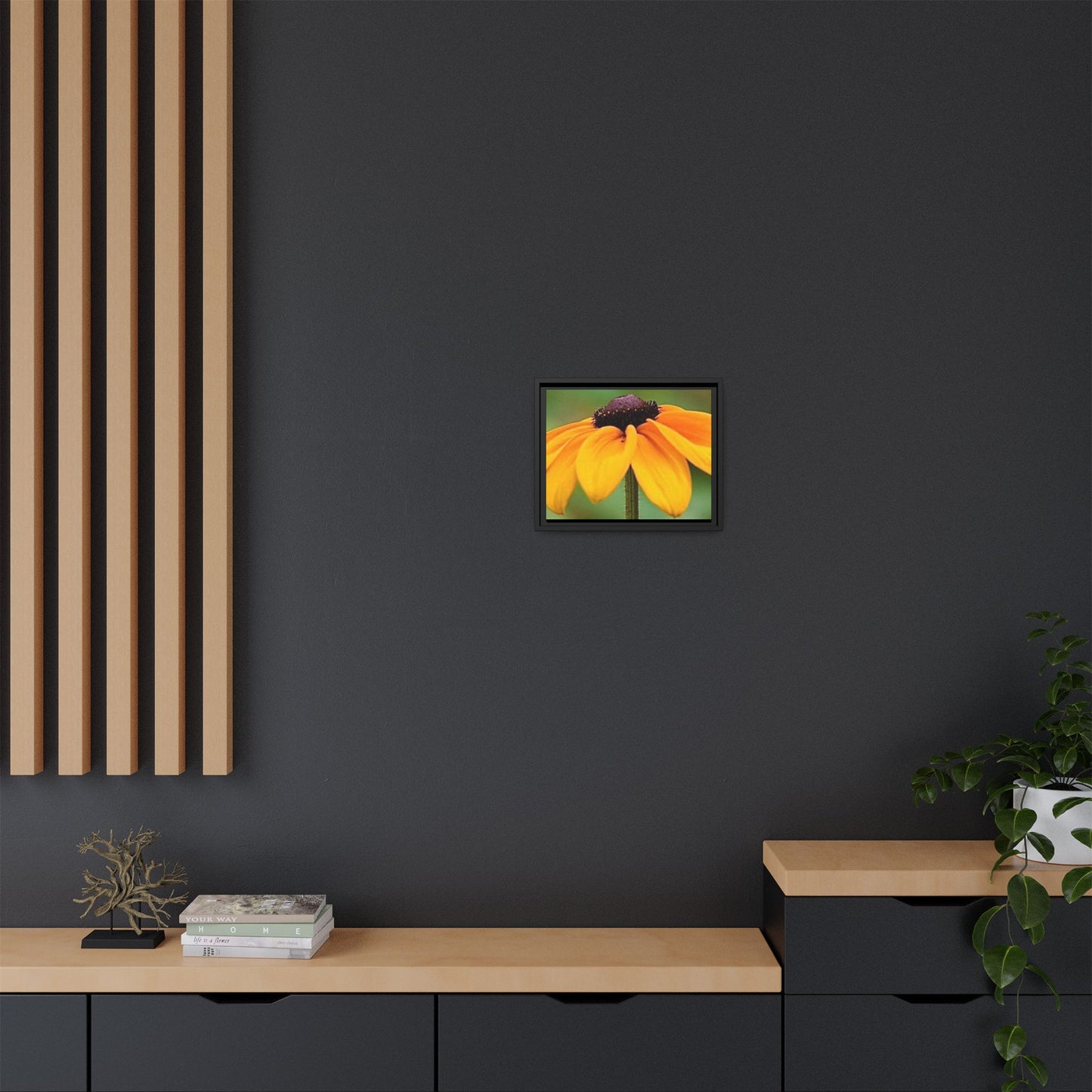 Framed Canvas Art Print, Vibrant Flower Wall Decor, Nature Photography for Home, Gift for Garden Lover, Modern Room Accent, Floral Artwork