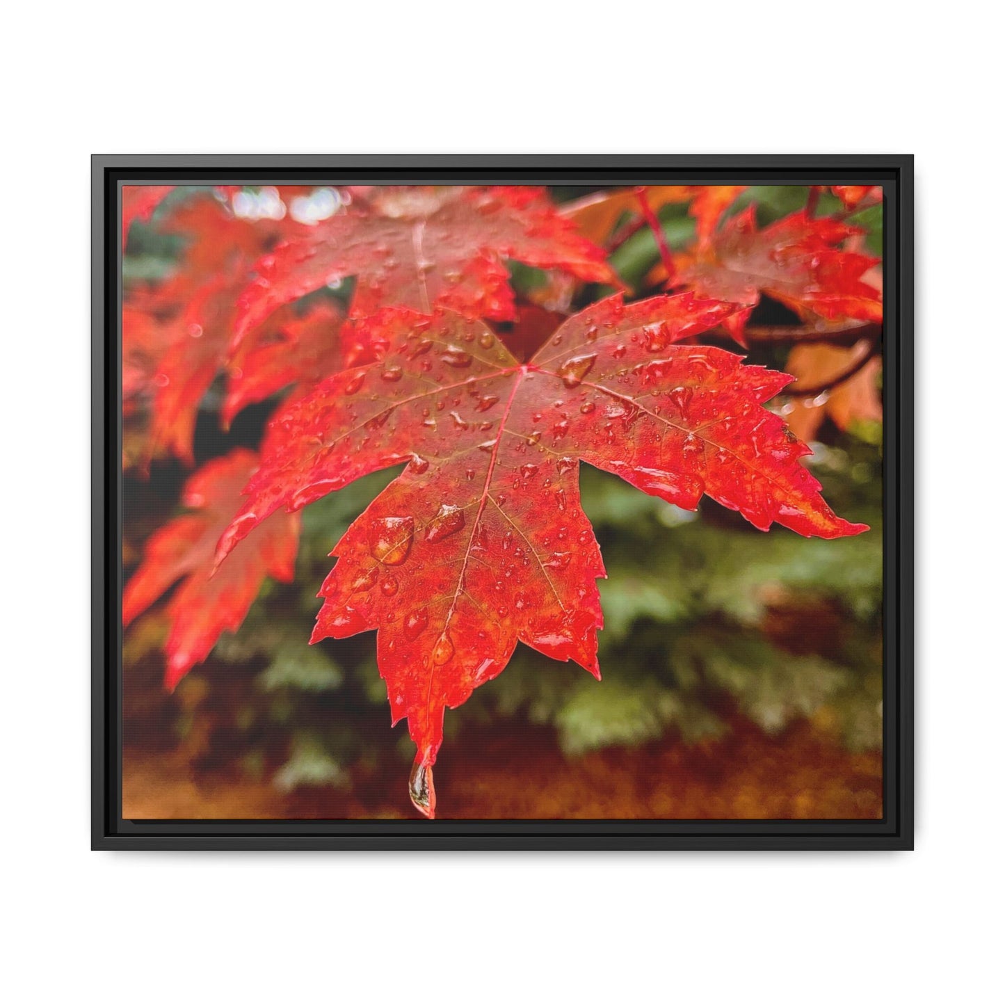 Vibrant Nature Wall Art, Autumn Decor, Framed Canvas Print, Home Decor, Gift for Nature Lovers, Fall Decoration, Thanksgiving