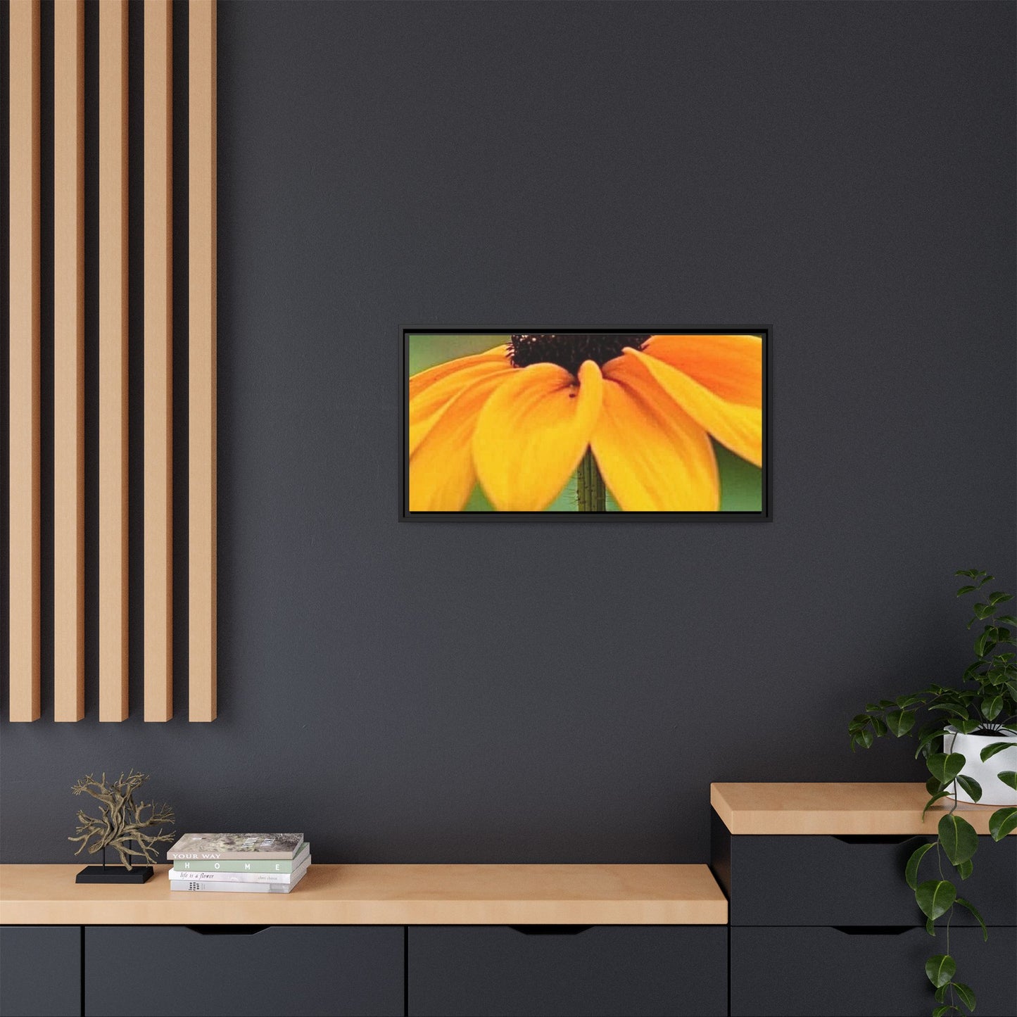 Framed Canvas Art Print, Vibrant Flower Wall Decor, Nature Photography for Home, Gift for Garden Lover, Modern Room Accent, Floral Artwork