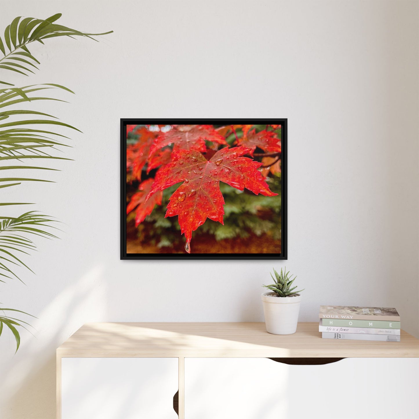 Vibrant Nature Wall Art, Autumn Decor, Framed Canvas Print, Home Decor, Gift for Nature Lovers, Fall Decoration, Thanksgiving