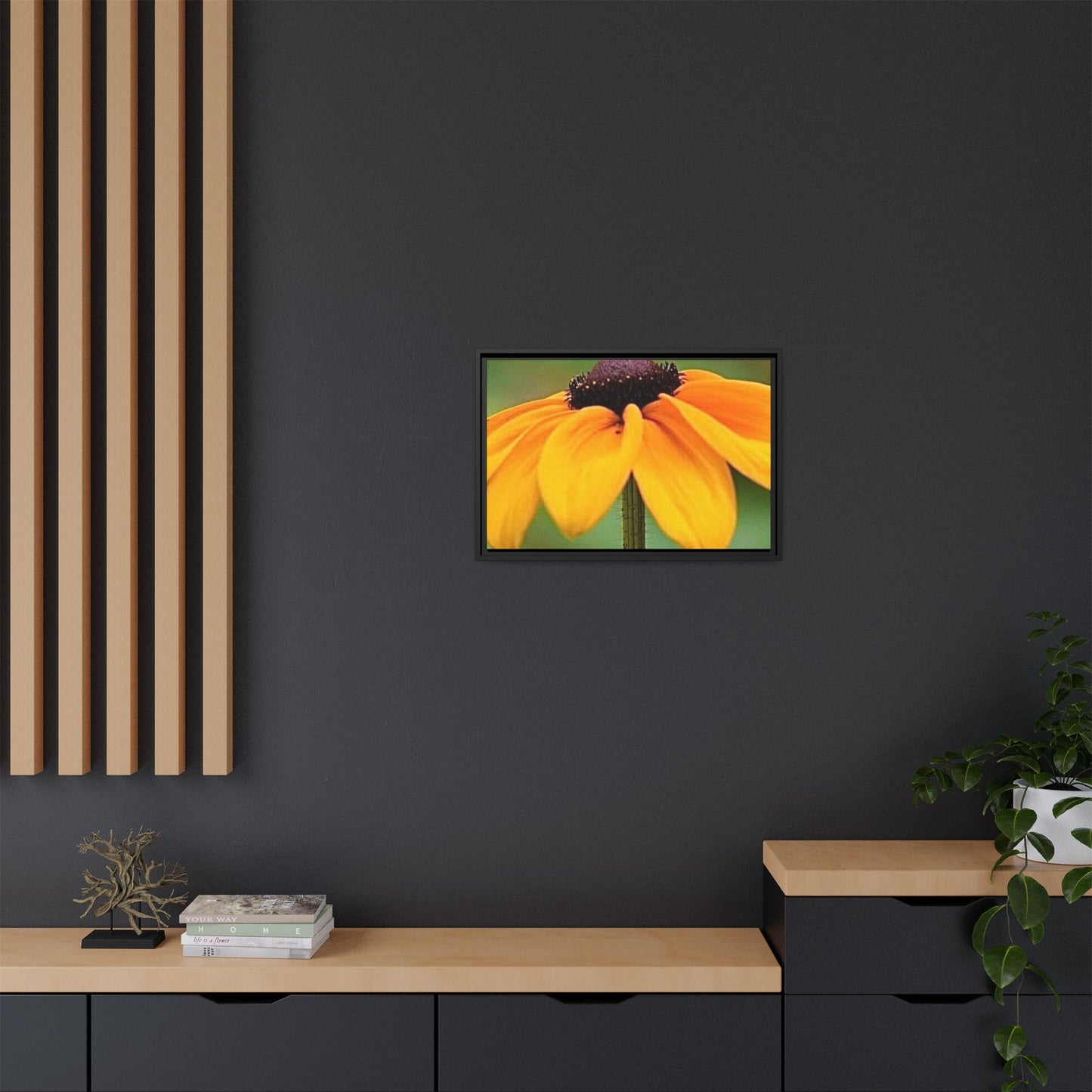 Framed Canvas Art Print, Vibrant Flower Wall Decor, Nature Photography for Home, Gift for Garden Lover, Modern Room Accent, Floral Artwork