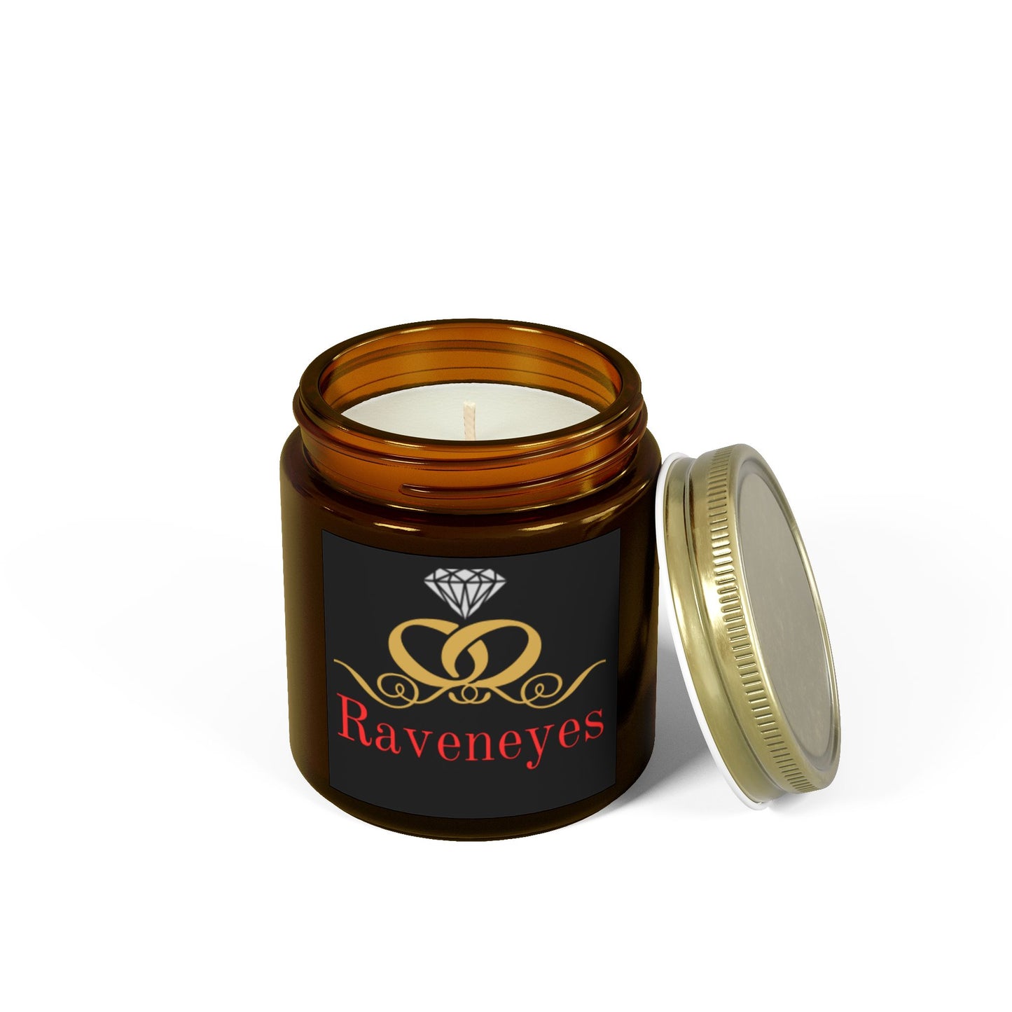 Luxury Scented Candle, Aromatic Gift for Relaxation, Home Decor, Birthday, Wedding, Spa Day, Raveneyes Design