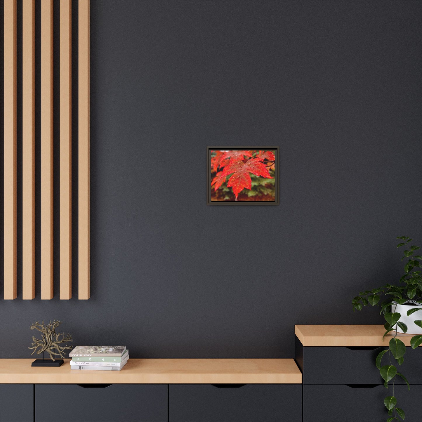 Vibrant Nature Wall Art, Autumn Decor, Framed Canvas Print, Home Decor, Gift for Nature Lovers, Fall Decoration, Thanksgiving