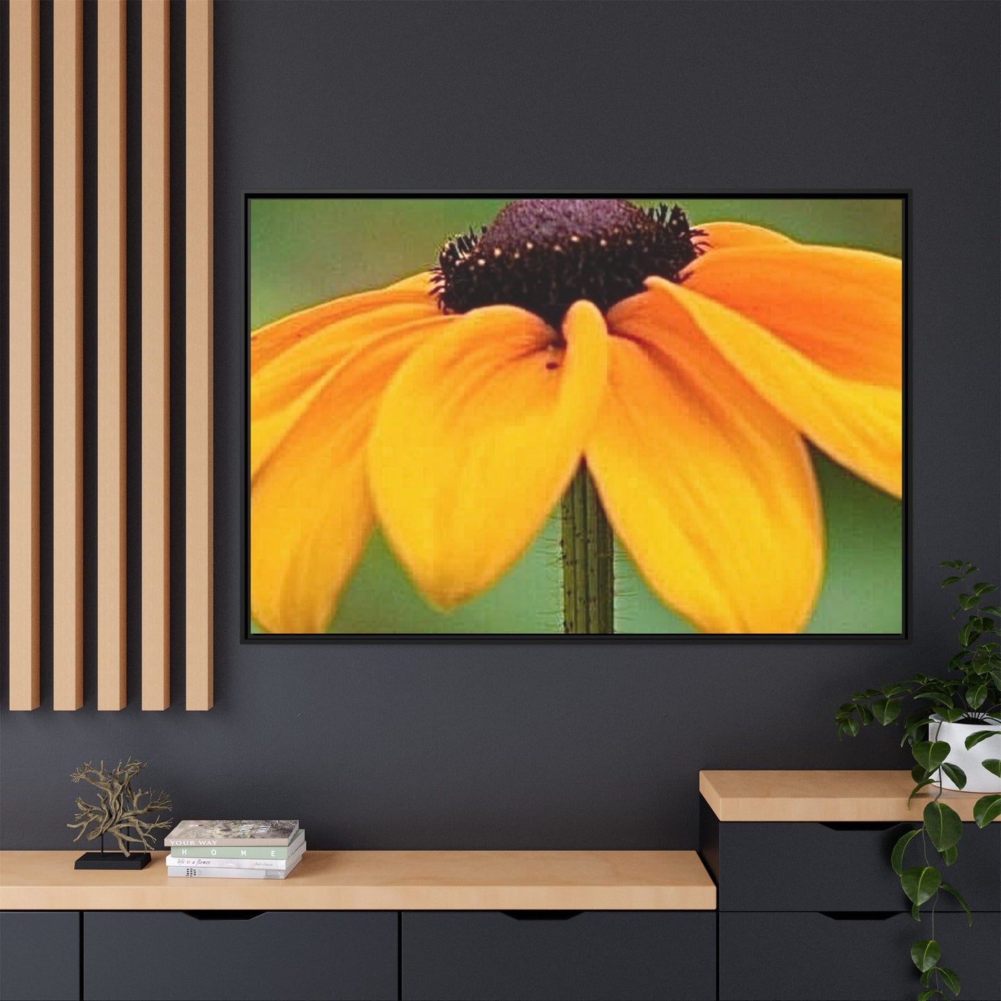 Framed Canvas Art Print, Vibrant Flower Wall Decor, Nature Photography for Home, Gift for Garden Lover, Modern Room Accent, Floral Artwork