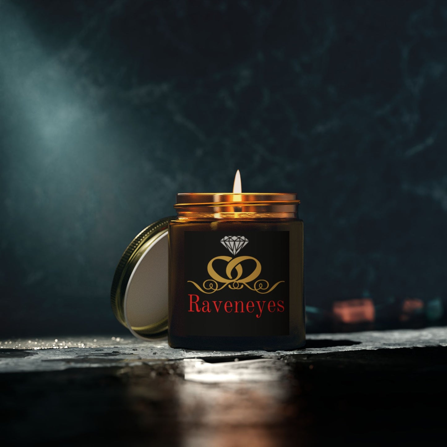 Luxury Scented Candle, Aromatic Gift for Relaxation, Home Decor, Birthday, Wedding, Spa Day, Raveneyes Design