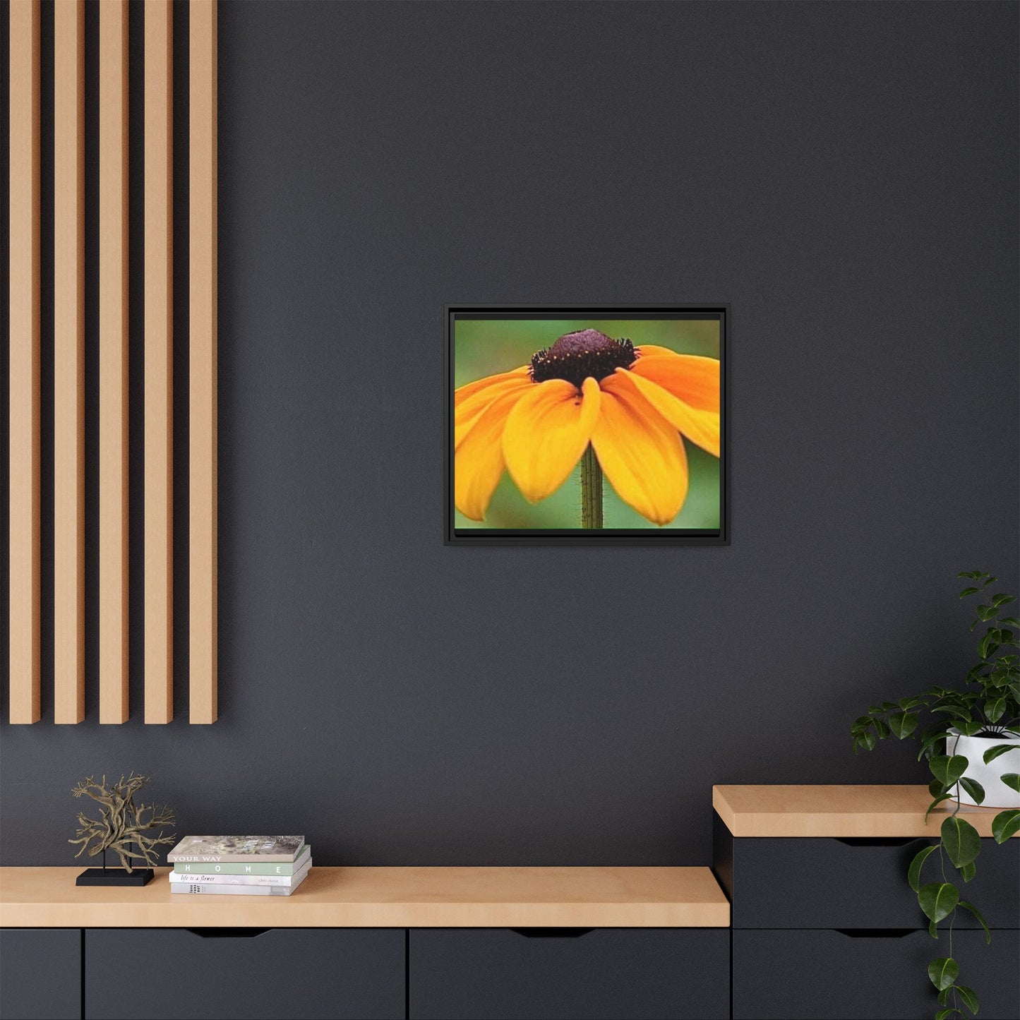 Framed Canvas Art Print, Vibrant Flower Wall Decor, Nature Photography for Home, Gift for Garden Lover, Modern Room Accent, Floral Artwork