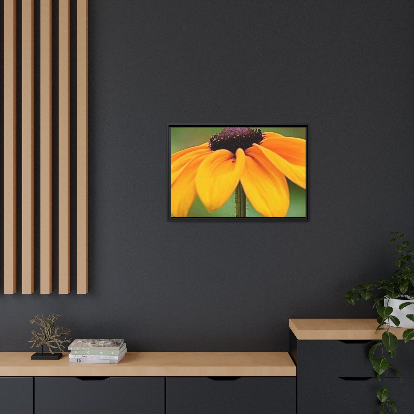 Framed Canvas Art Print, Vibrant Flower Wall Decor, Nature Photography for Home, Gift for Garden Lover, Modern Room Accent, Floral Artwork
