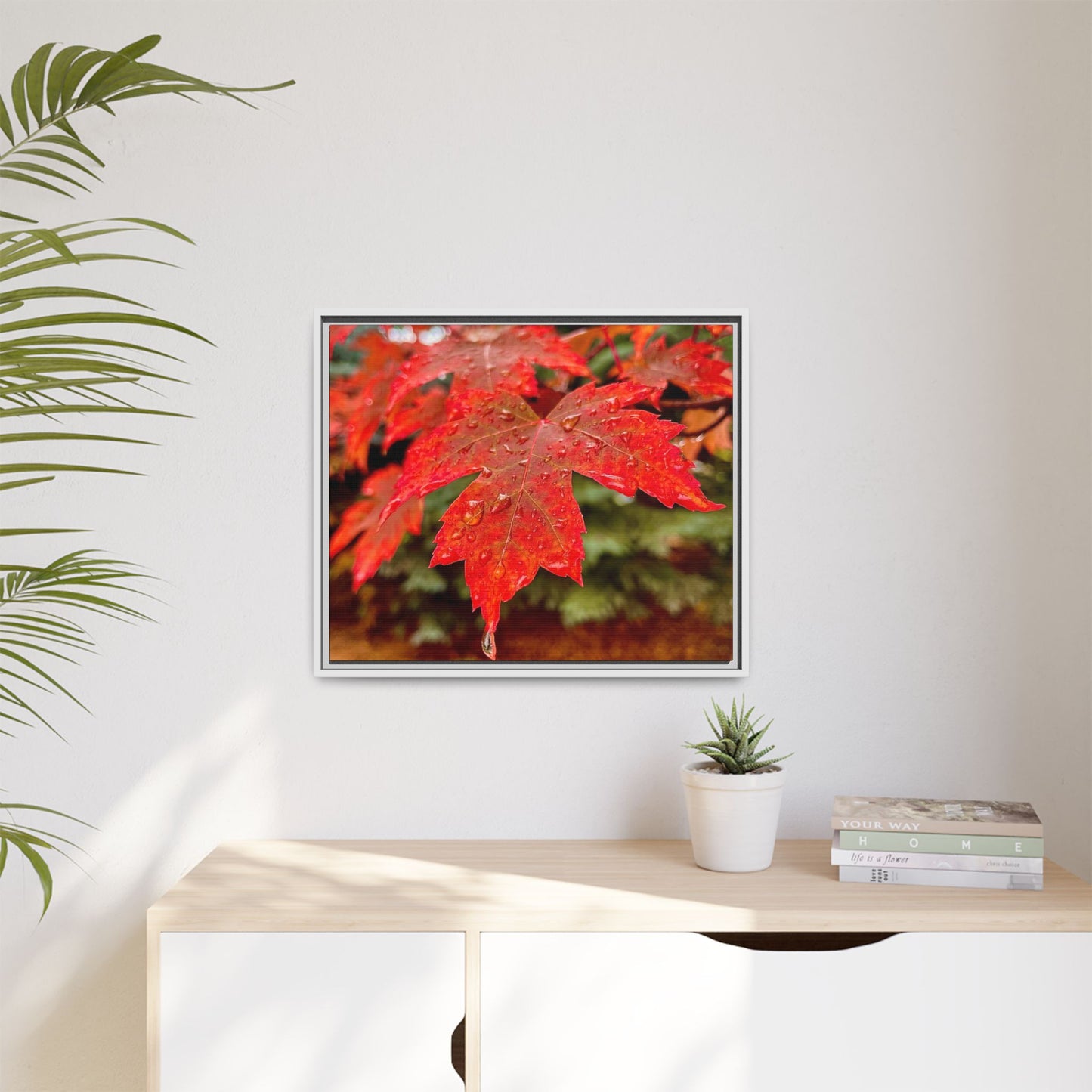 Vibrant Nature Wall Art, Autumn Decor, Framed Canvas Print, Home Decor, Gift for Nature Lovers, Fall Decoration, Thanksgiving