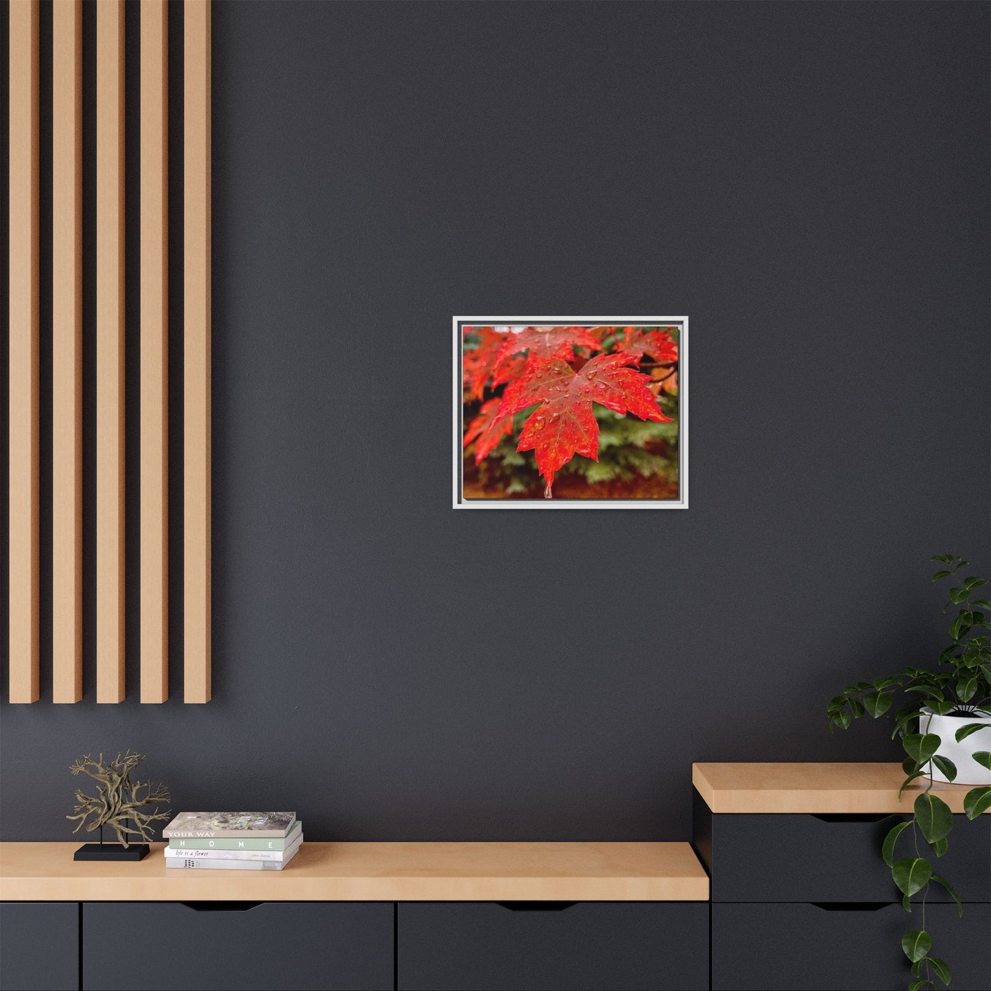 Vibrant Nature Wall Art, Autumn Decor, Framed Canvas Print, Home Decor, Gift for Nature Lovers, Fall Decoration, Thanksgiving