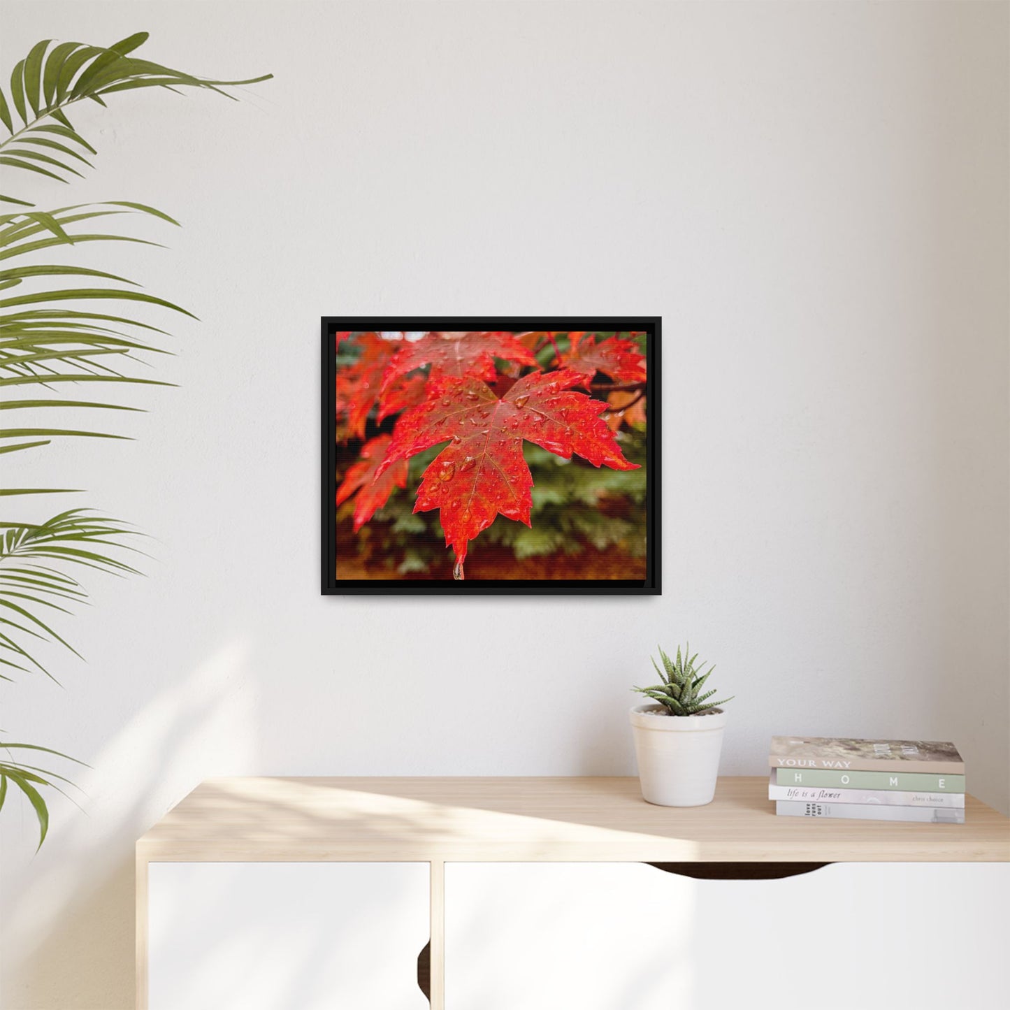 Vibrant Nature Wall Art, Autumn Decor, Framed Canvas Print, Home Decor, Gift for Nature Lovers, Fall Decoration, Thanksgiving