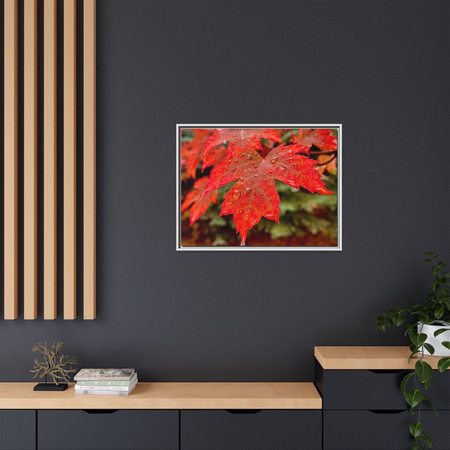 Vibrant Nature Wall Art, Autumn Decor, Framed Canvas Print, Home Decor, Gift for Nature Lovers, Fall Decoration, Thanksgiving