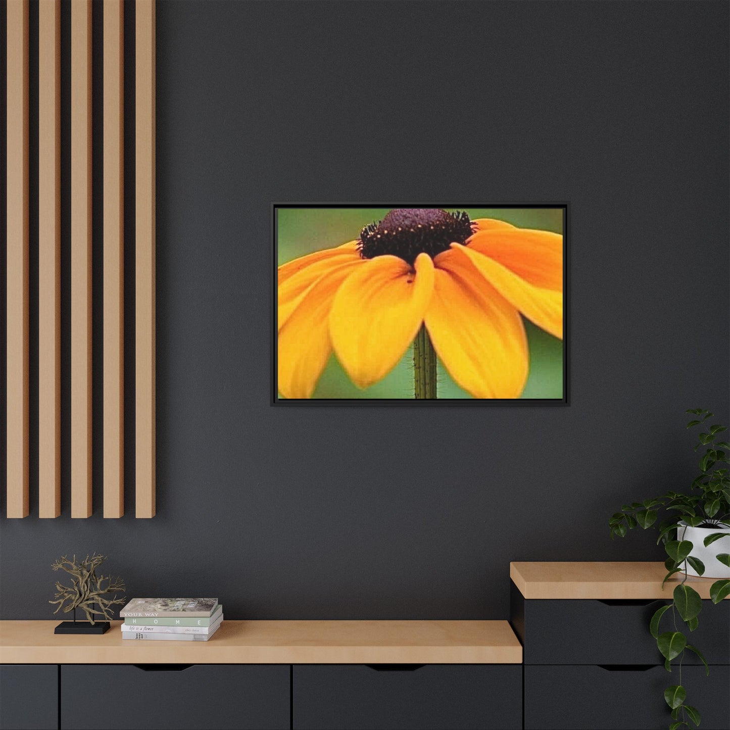 Framed Canvas Art Print, Vibrant Flower Wall Decor, Nature Photography for Home, Gift for Garden Lover, Modern Room Accent, Floral Artwork