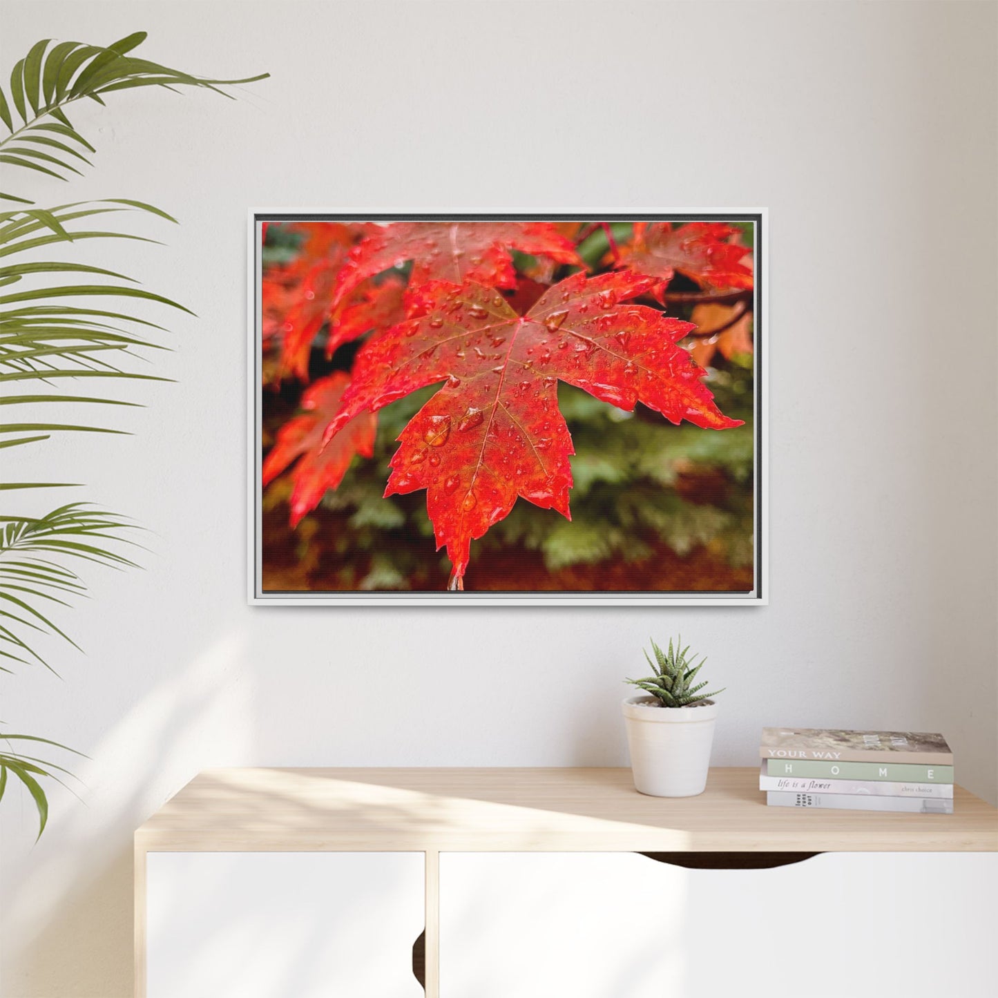 Vibrant Nature Wall Art, Autumn Decor, Framed Canvas Print, Home Decor, Gift for Nature Lovers, Fall Decoration, Thanksgiving
