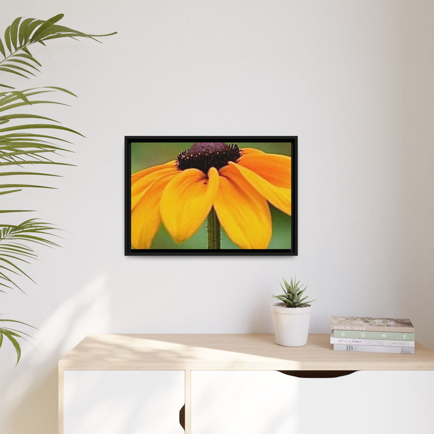 Framed Canvas Art Print, Vibrant Flower Wall Decor, Nature Photography for Home, Gift for Garden Lover, Modern Room Accent, Floral Artwork