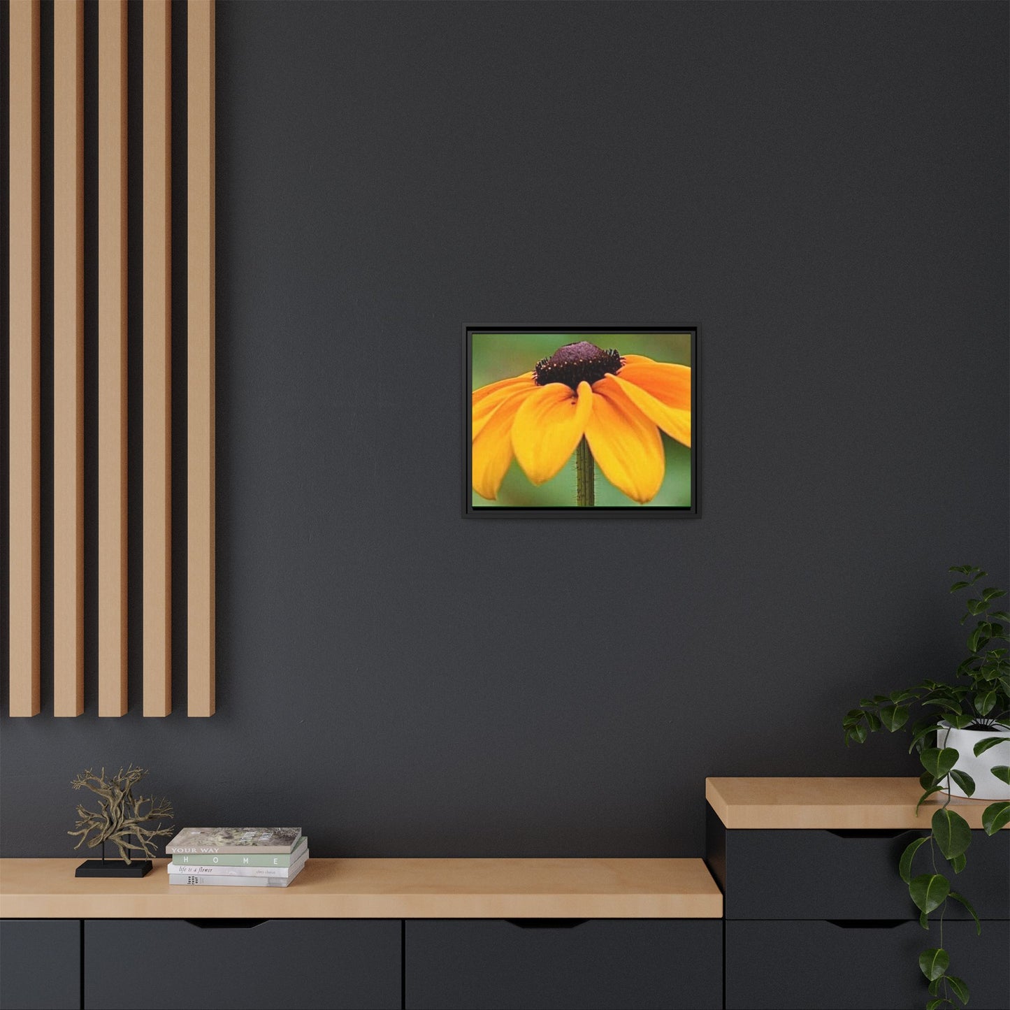 Framed Canvas Art Print, Vibrant Flower Wall Decor, Nature Photography for Home, Gift for Garden Lover, Modern Room Accent, Floral Artwork