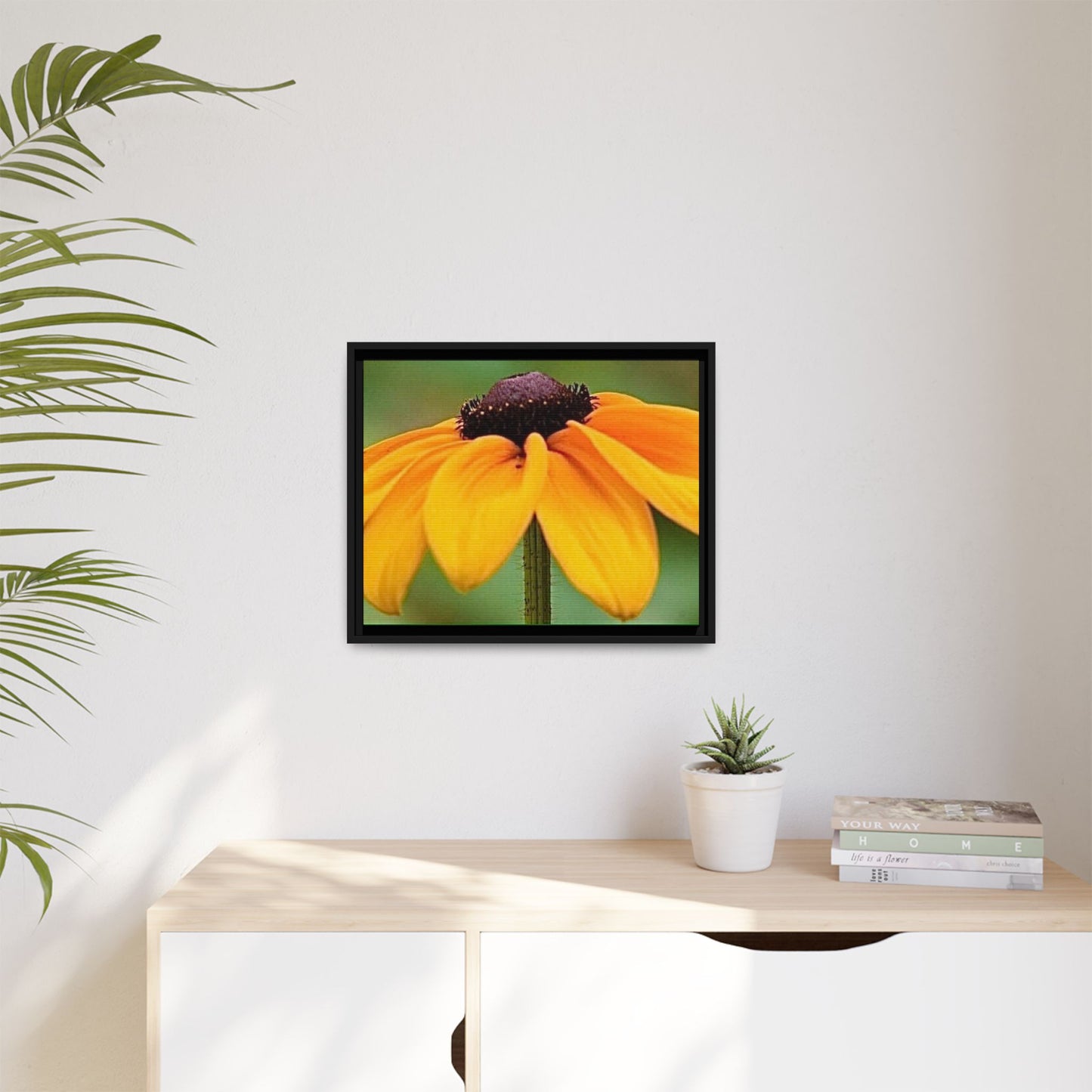 Framed Canvas Art Print, Vibrant Flower Wall Decor, Nature Photography for Home, Gift for Garden Lover, Modern Room Accent, Floral Artwork