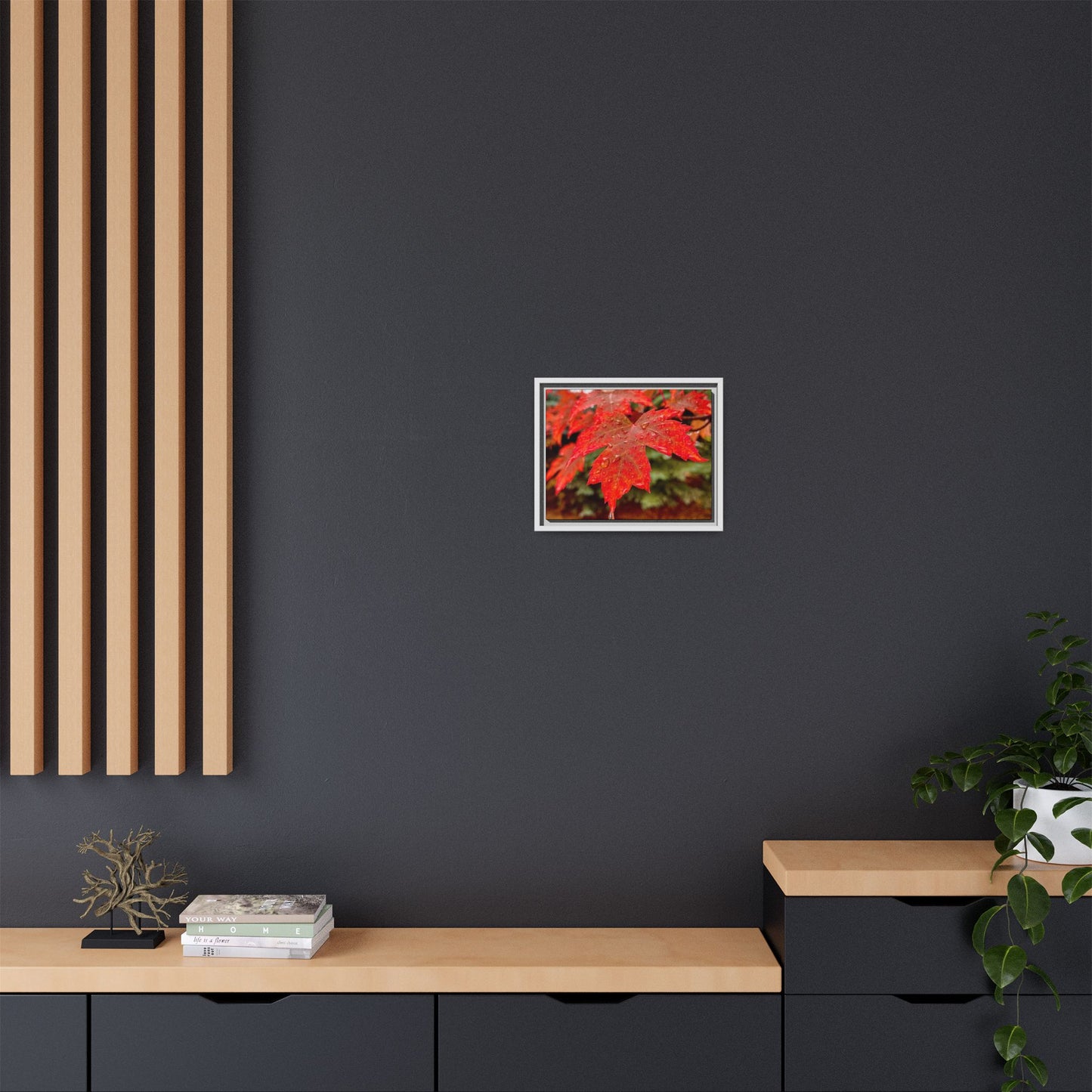 Vibrant Nature Wall Art, Autumn Decor, Framed Canvas Print, Home Decor, Gift for Nature Lovers, Fall Decoration, Thanksgiving