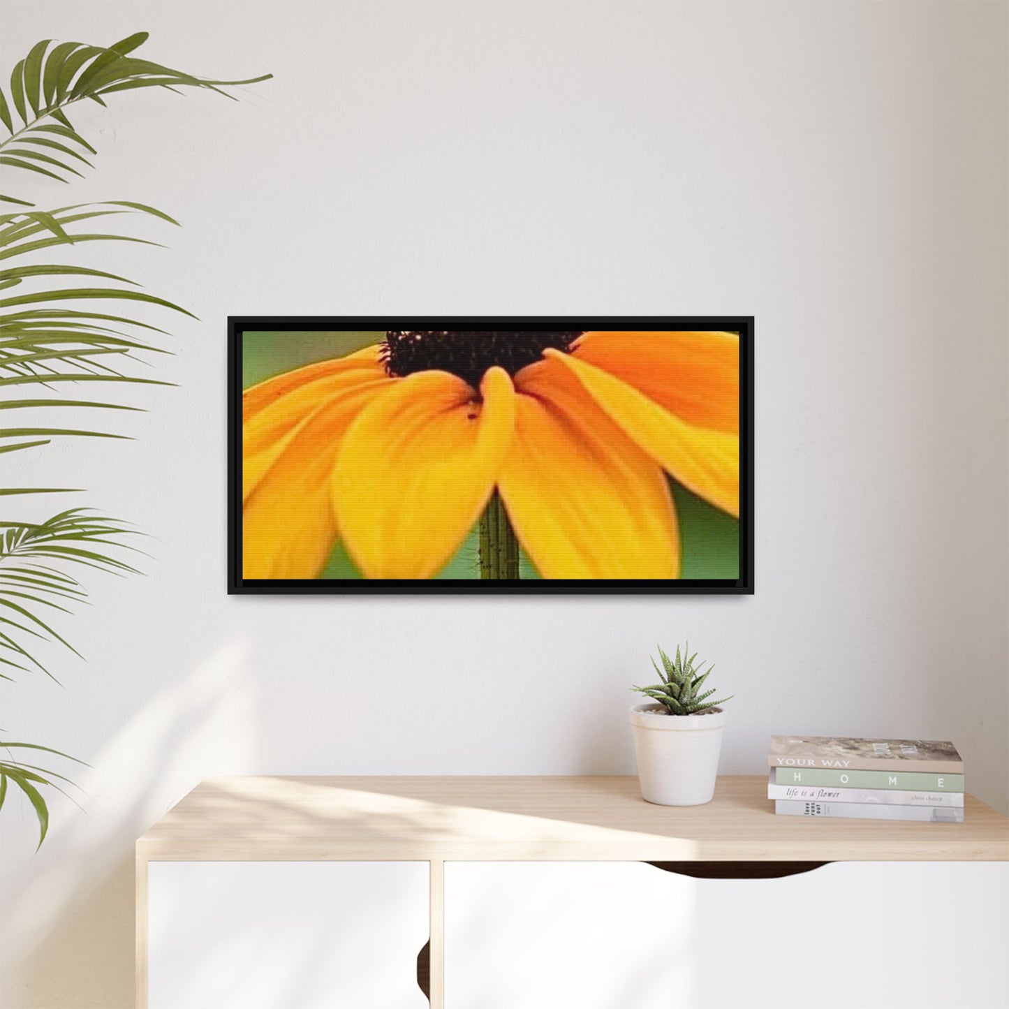Framed Canvas Art Print, Vibrant Flower Wall Decor, Nature Photography for Home, Gift for Garden Lover, Modern Room Accent, Floral Artwork