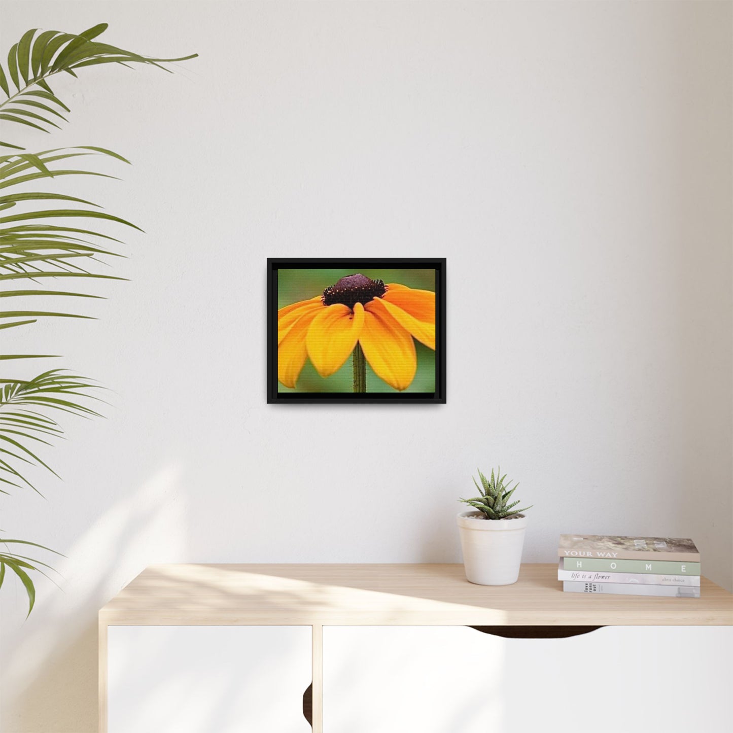 Framed Canvas Art Print, Vibrant Flower Wall Decor, Nature Photography for Home, Gift for Garden Lover, Modern Room Accent, Floral Artwork
