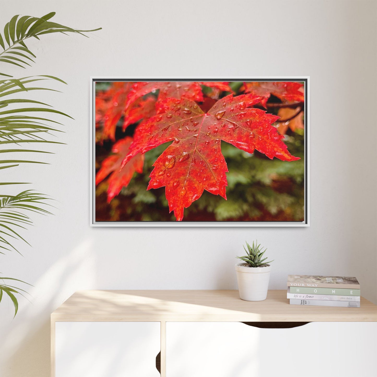 Vibrant Nature Wall Art, Autumn Decor, Framed Canvas Print, Home Decor, Gift for Nature Lovers, Fall Decoration, Thanksgiving