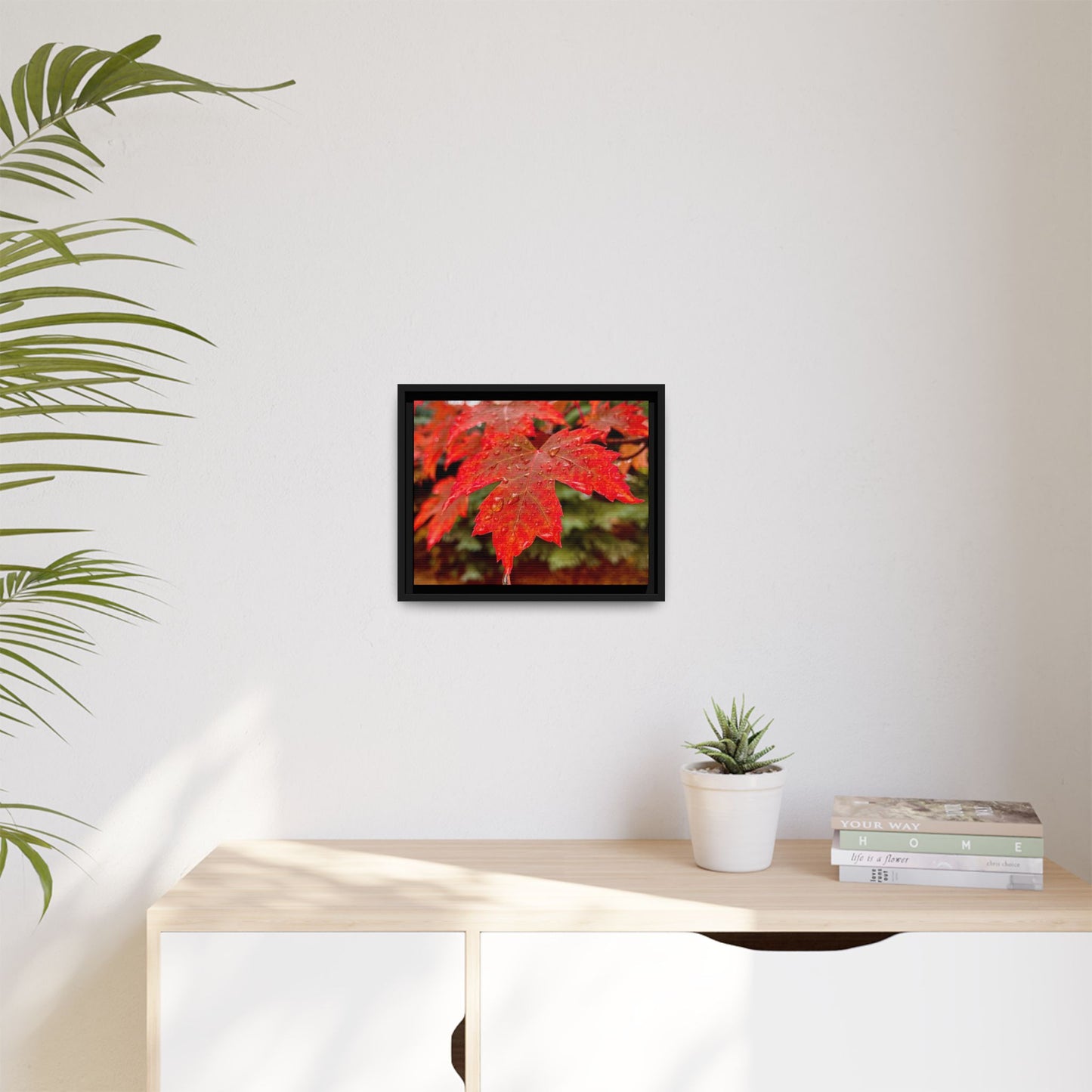 Vibrant Nature Wall Art, Autumn Decor, Framed Canvas Print, Home Decor, Gift for Nature Lovers, Fall Decoration, Thanksgiving