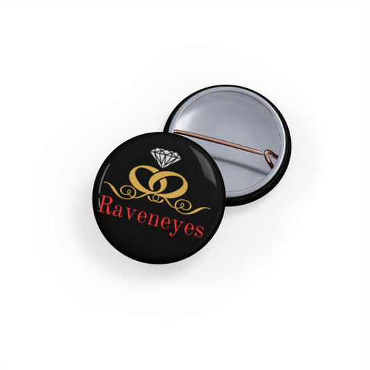 Stylish Round Pins | Raveneyes Design, Party Accessories, Fashion Pins, Gift for Her, Unique Jewelry