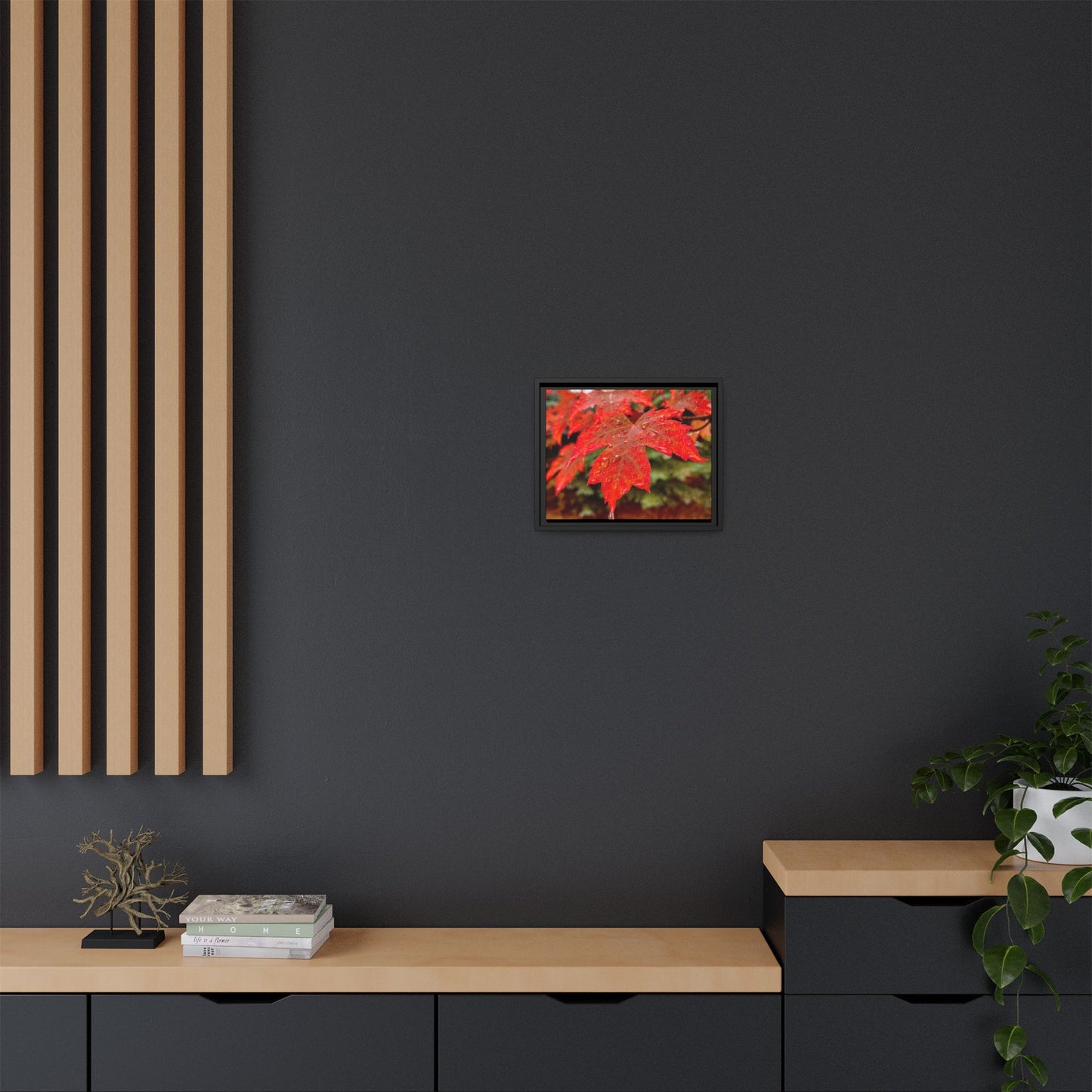 Vibrant Nature Wall Art, Autumn Decor, Framed Canvas Print, Home Decor, Gift for Nature Lovers, Fall Decoration, Thanksgiving