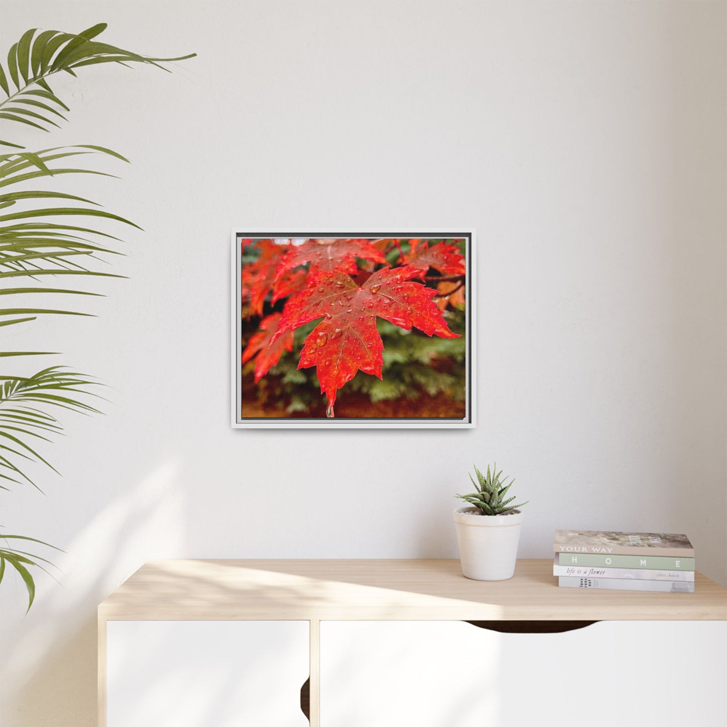 Vibrant Nature Wall Art, Autumn Decor, Framed Canvas Print, Home Decor, Gift for Nature Lovers, Fall Decoration, Thanksgiving